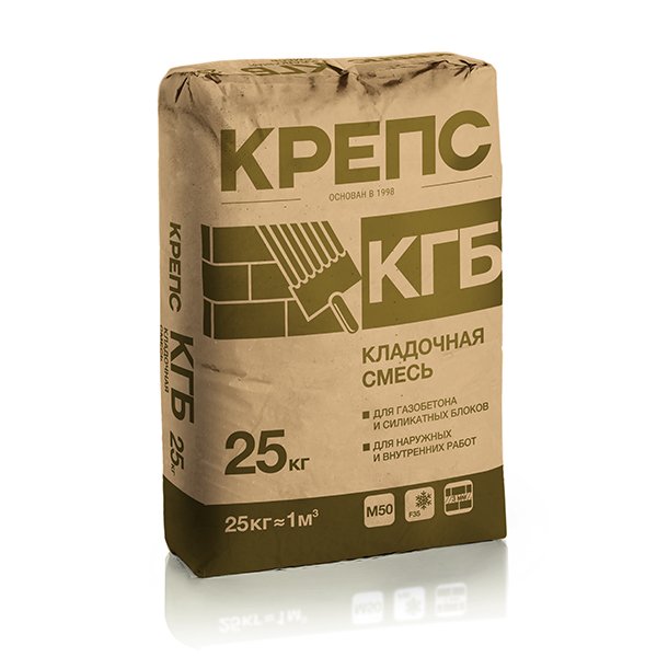 Кадочный состав для газобетона и силикатных блоков КРЕПС КГБ 25 кг – в  каталоге производителя